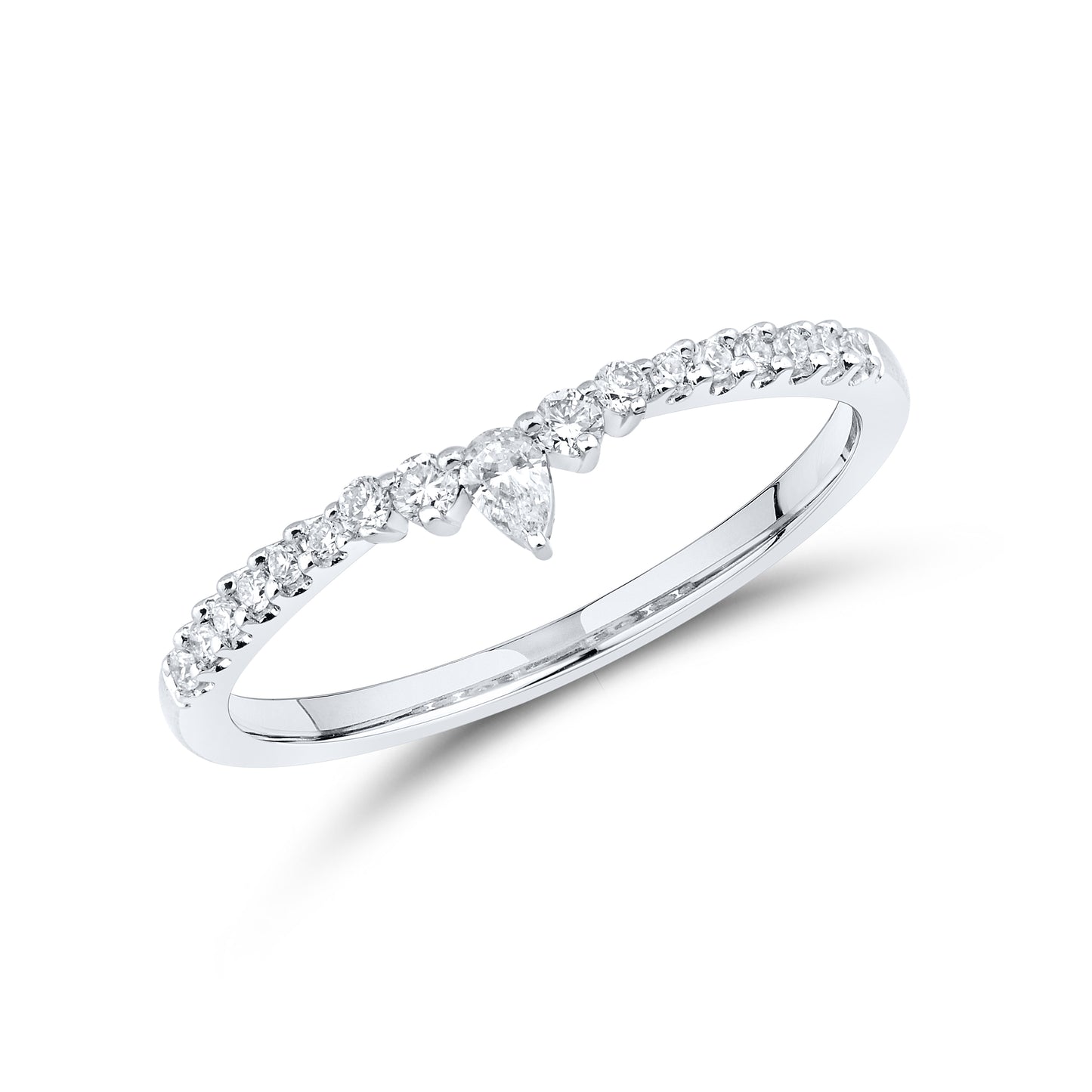 14kt White Gold 0.21 CTW Lab Diamond Band