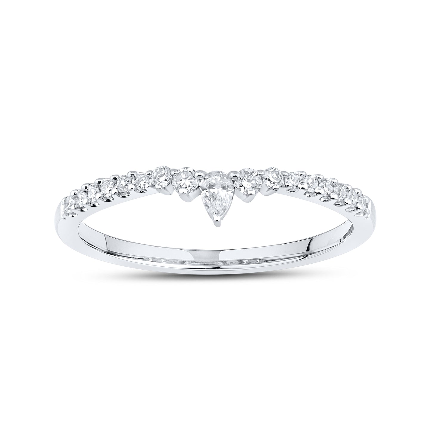 14kt White Gold 0.21 CTW Lab Diamond Band