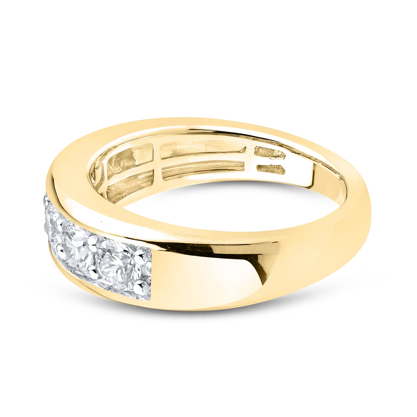 14kt Yellow Gold 1.53 CTW Lab Diamond Mens Band