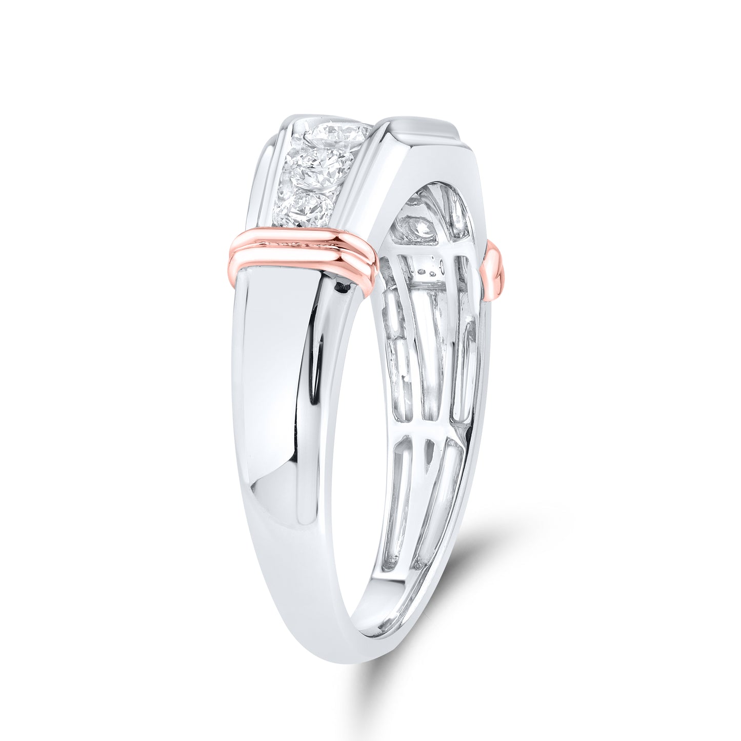 14kt White Gold 0.75 CTW Mens Lab Diamond Ring