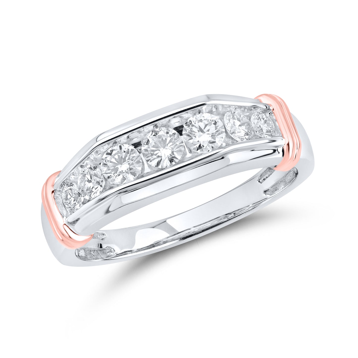 14kt White Gold 0.75 CTW Mens Lab Diamond Ring