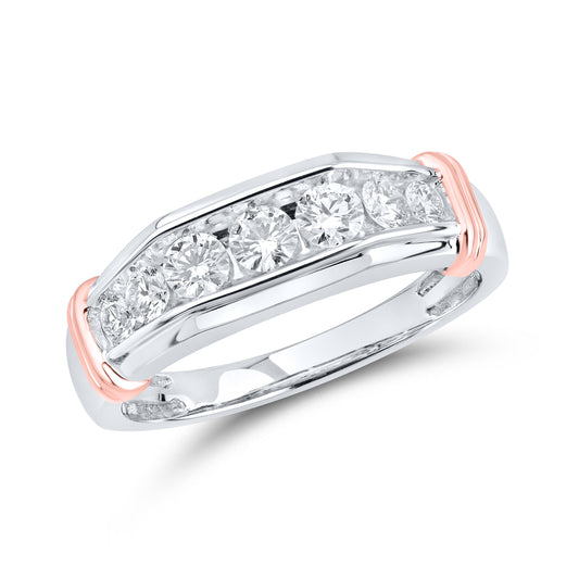14kt White Gold 0.75 CTW Mens Lab Diamond Ring