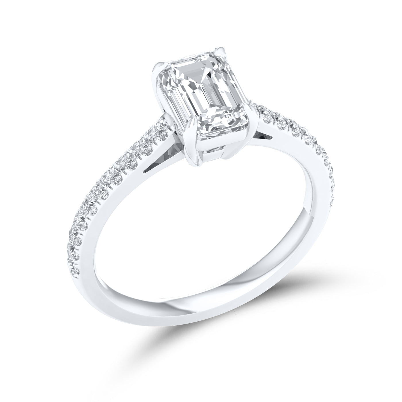 14kt White Gold 1.25 CTW Lab Diamond Ring