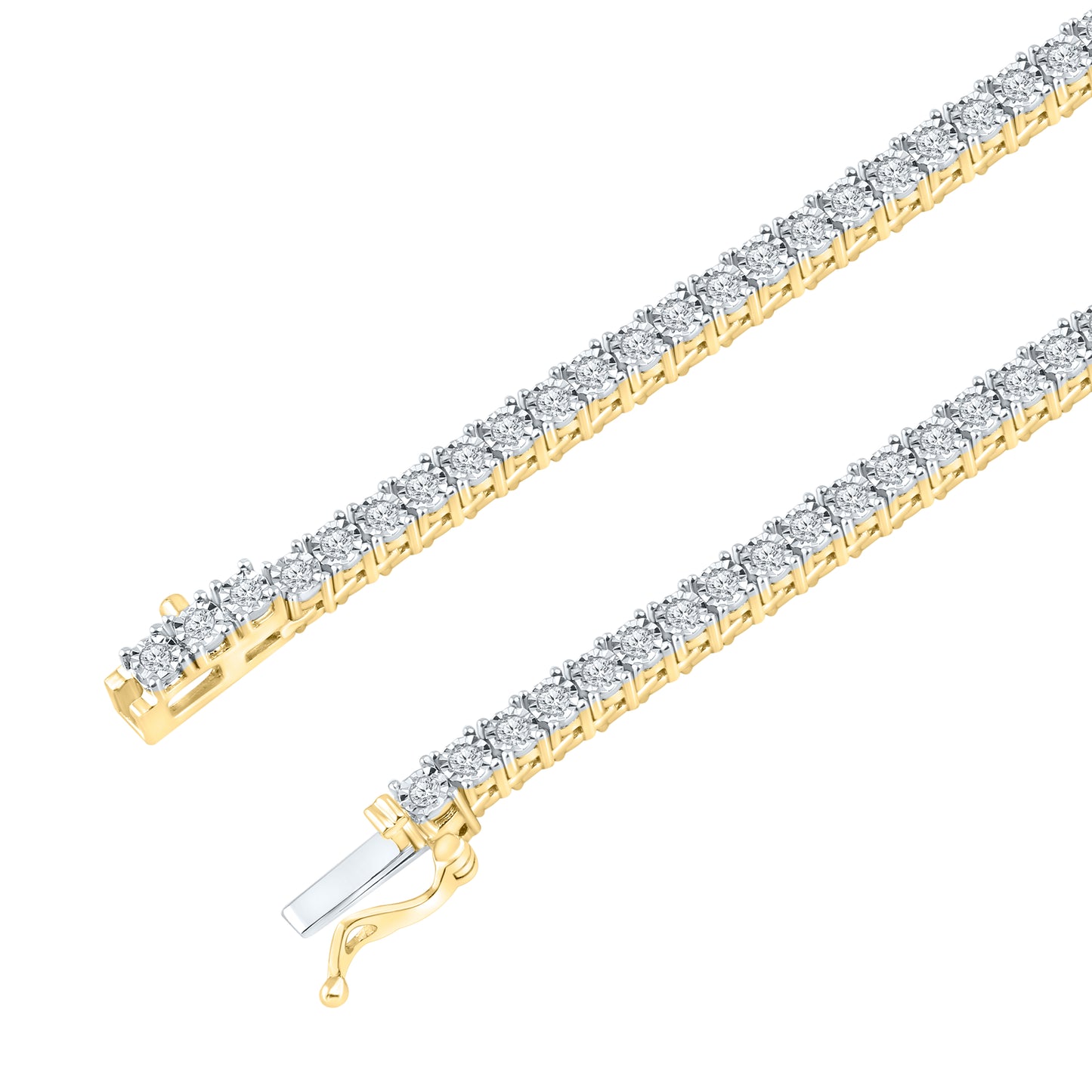 10kt yellow gold 1.40ctw Tennis Chain