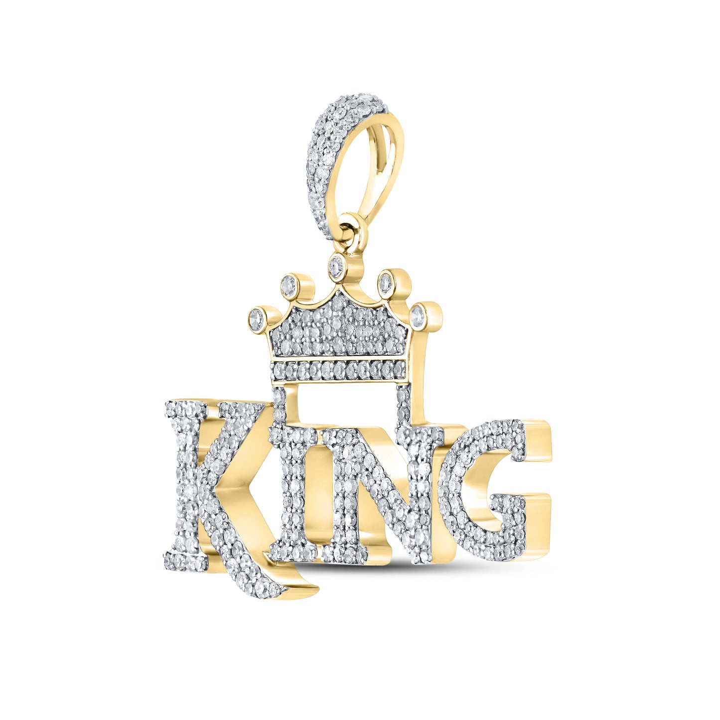 10kt Yellow Gold 1.16 CTW Diamond Charm