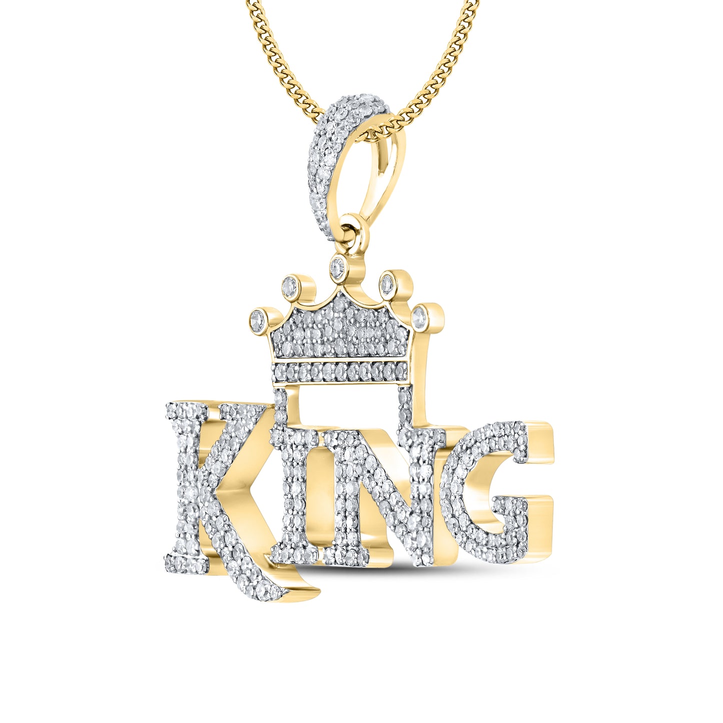 10kt Yellow Gold 1.16 CTW Diamond Charm
