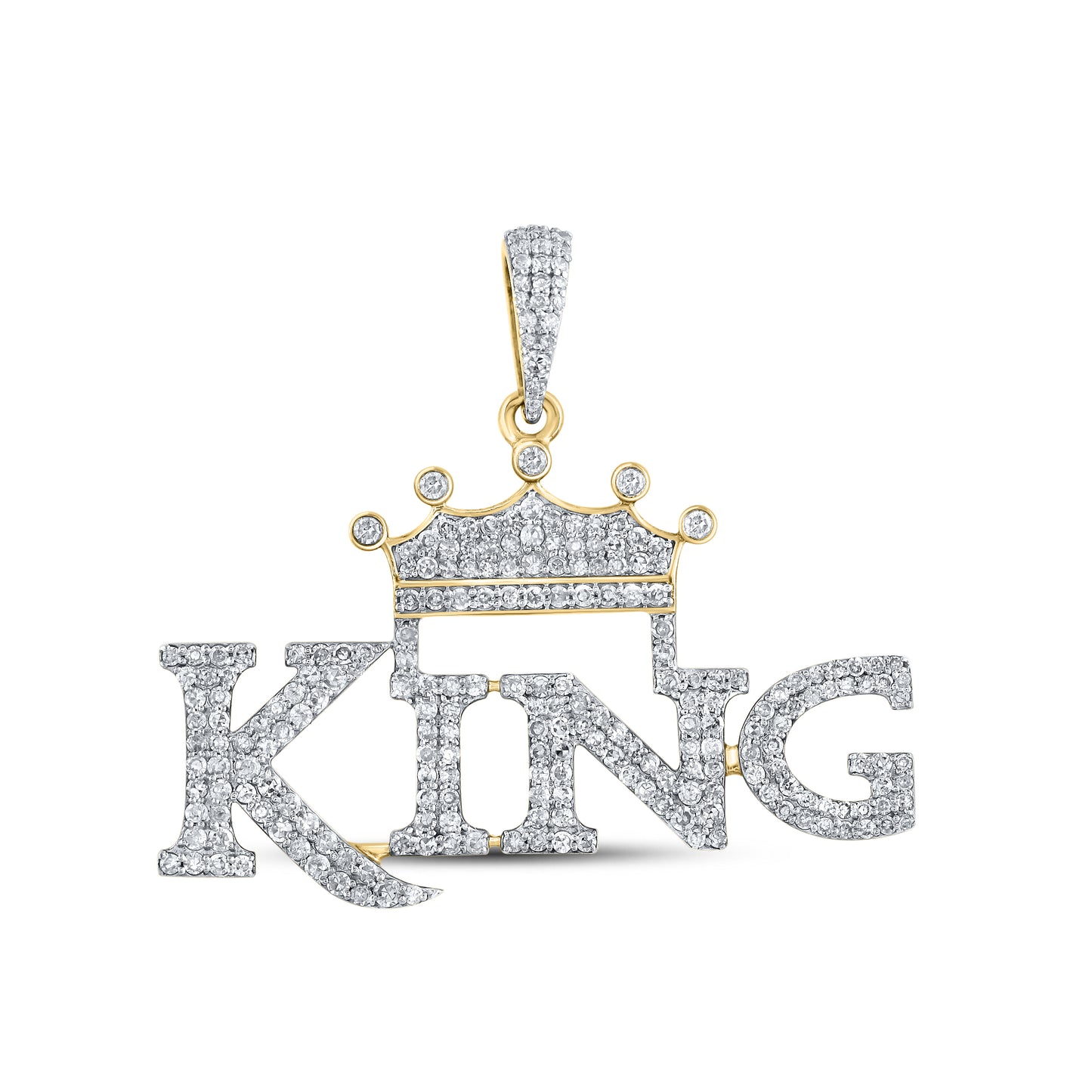 10kt Yellow Gold 1.16 CTW Diamond Charm