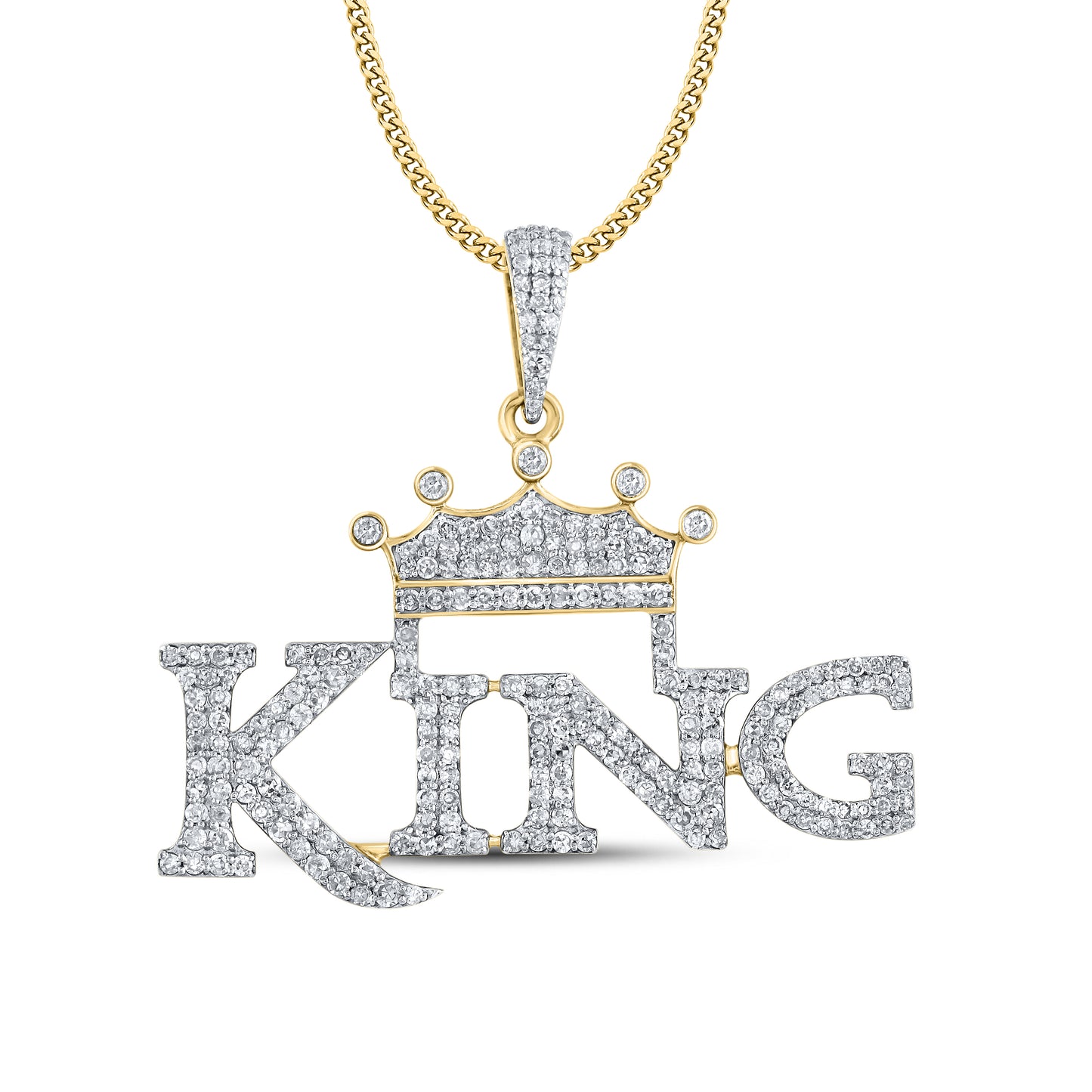 10kt Yellow Gold 1.16 CTW Diamond Charm