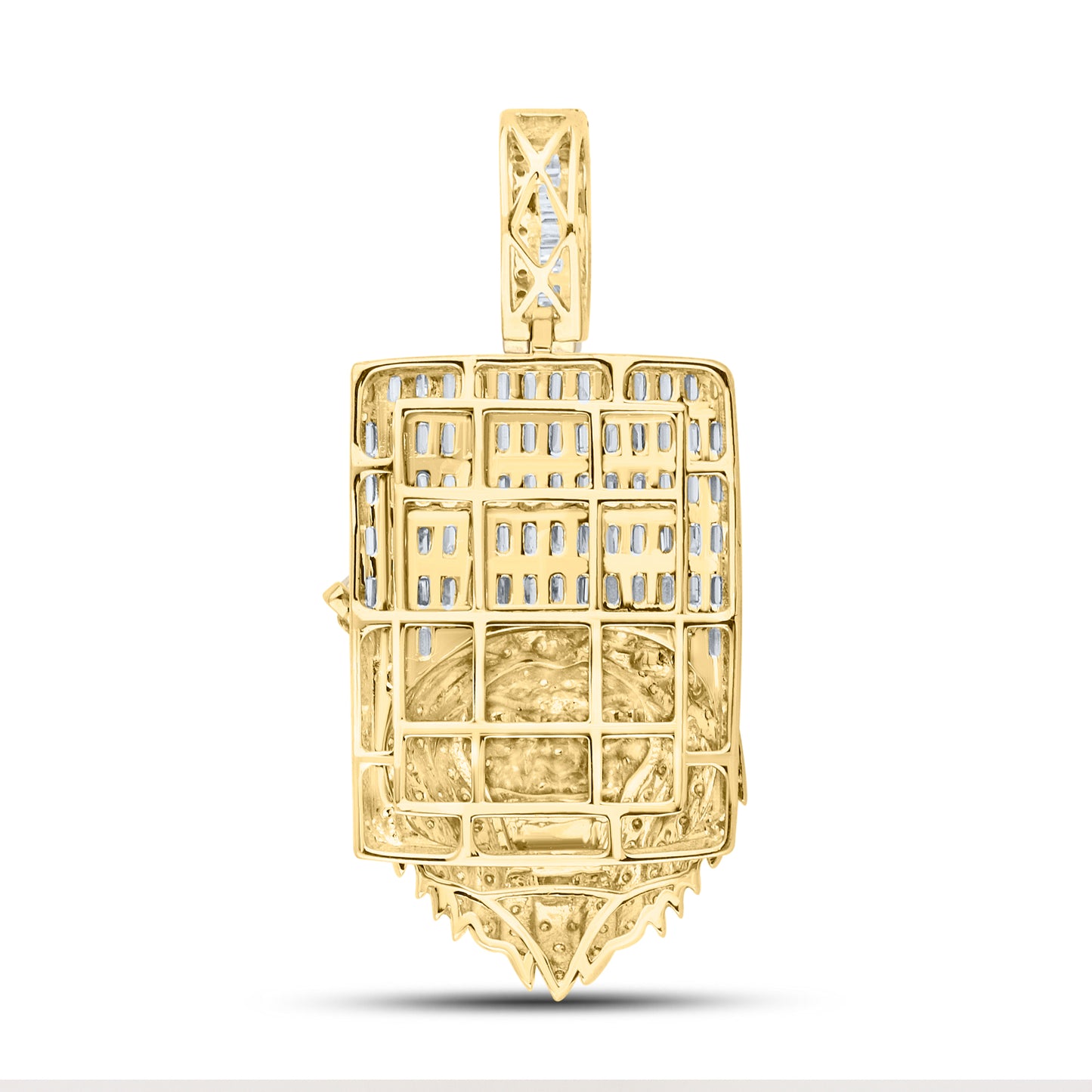 10kt Yellow Gold 3.74 CTW Diamond Lion Charm