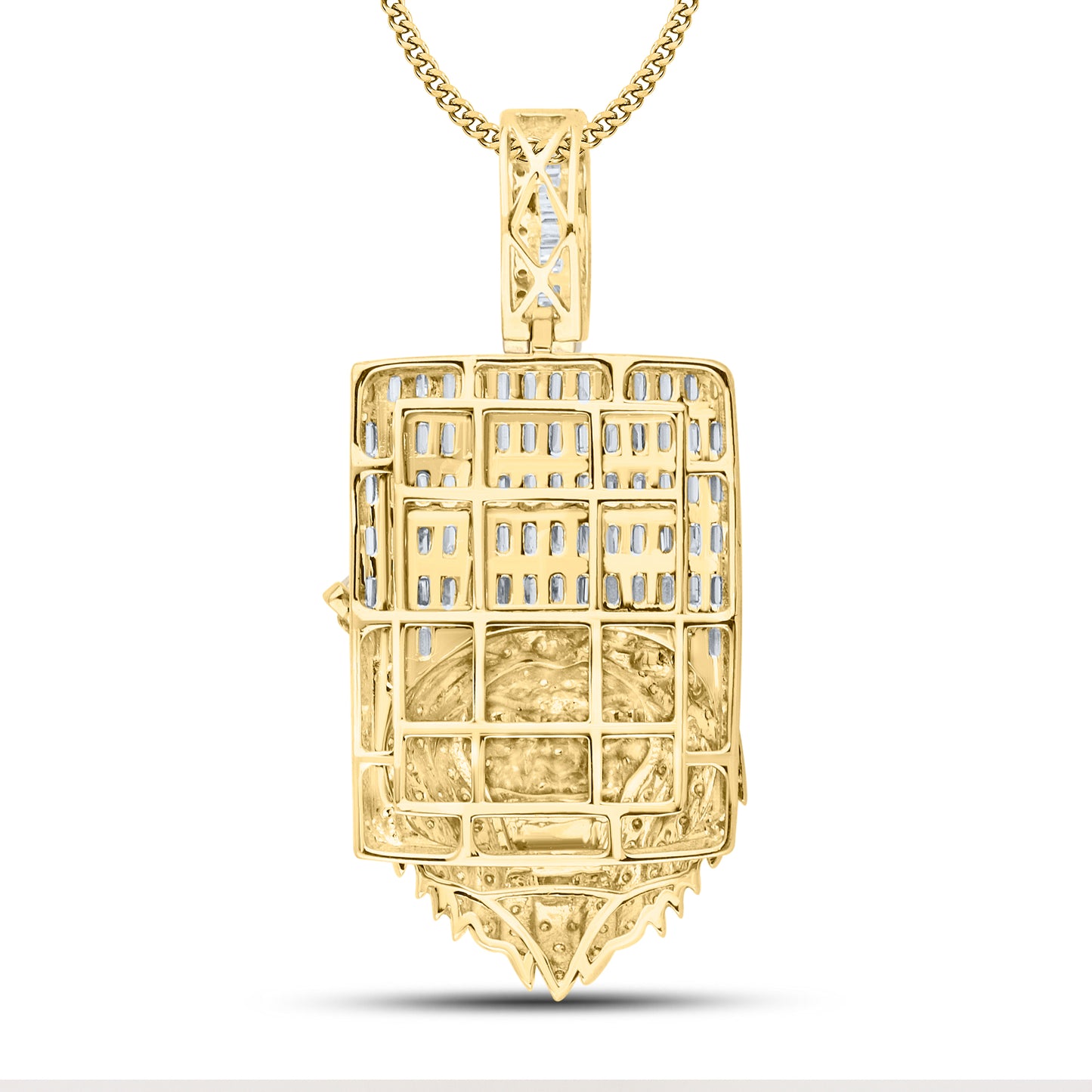 10kt Yellow Gold 3.74 CTW Diamond Lion Charm
