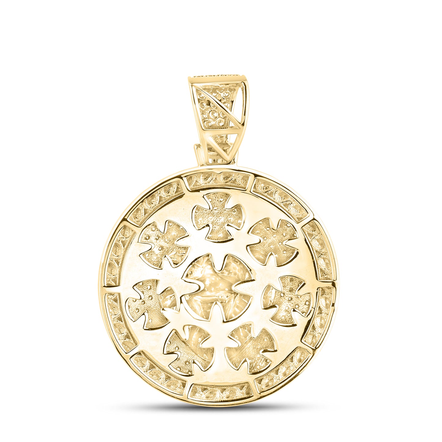 10kt Yellow Gold 1.7 CTW Diamond Lion Charm