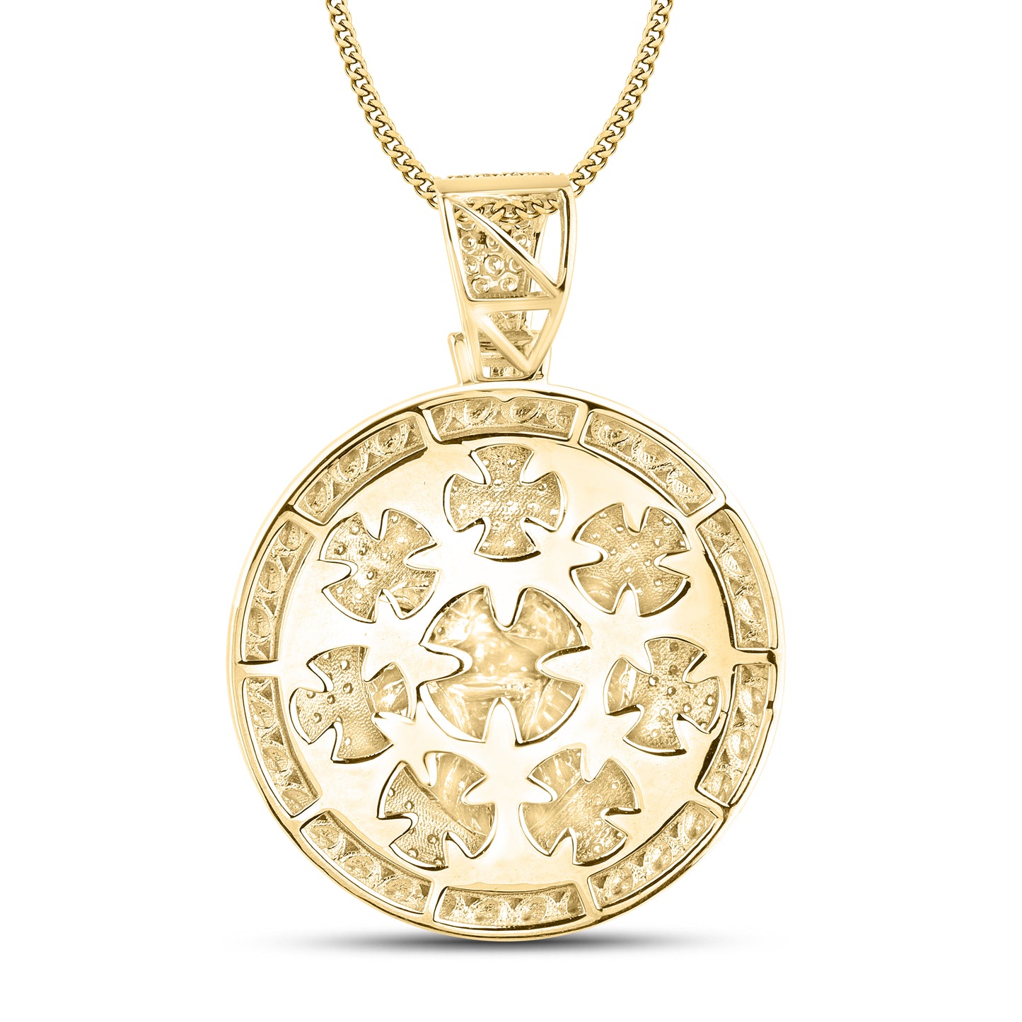 10kt Yellow Gold 1.7 CTW Diamond Lion Charm