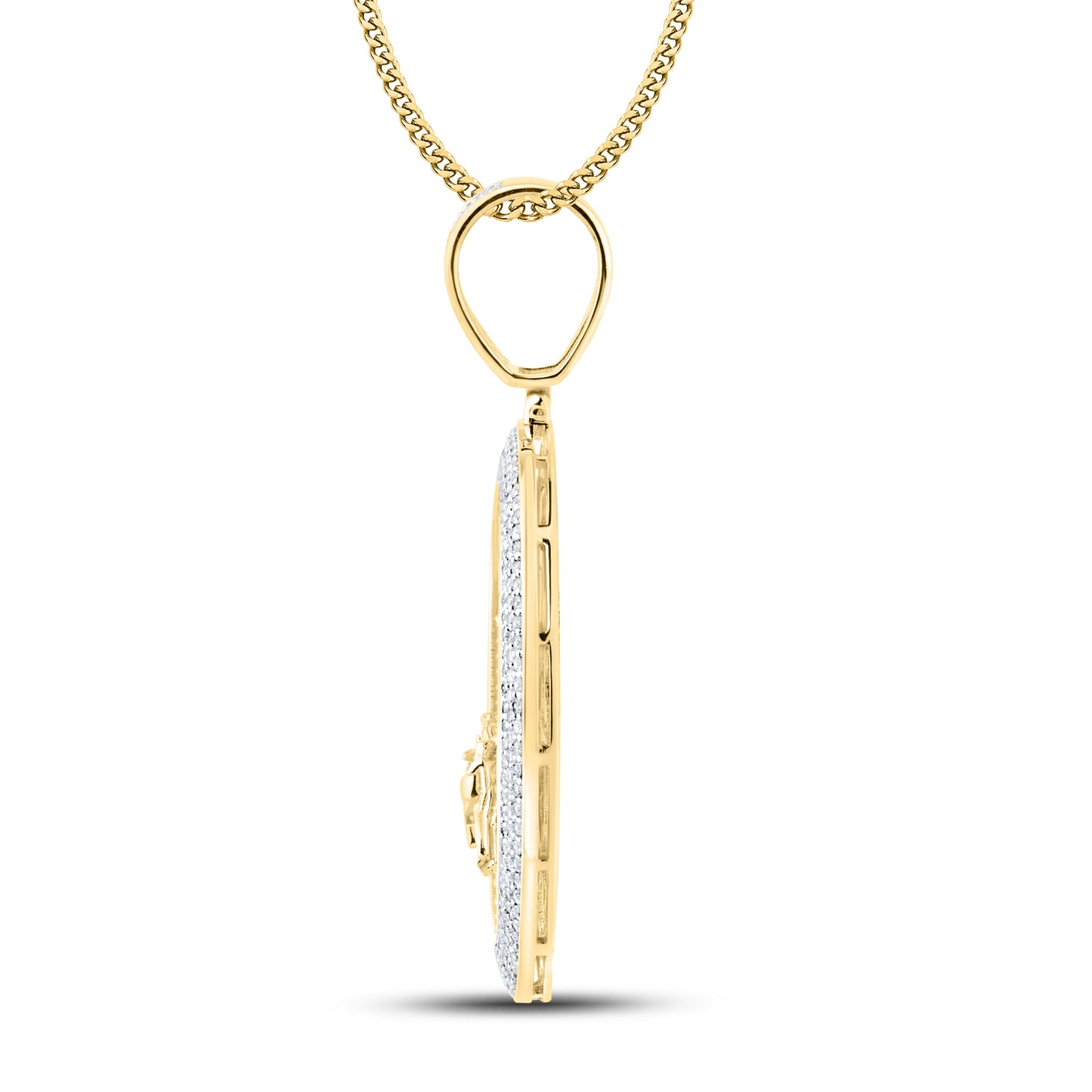 10kt Yellow Gold 1.24 CTW Diamond Last Supper Charm