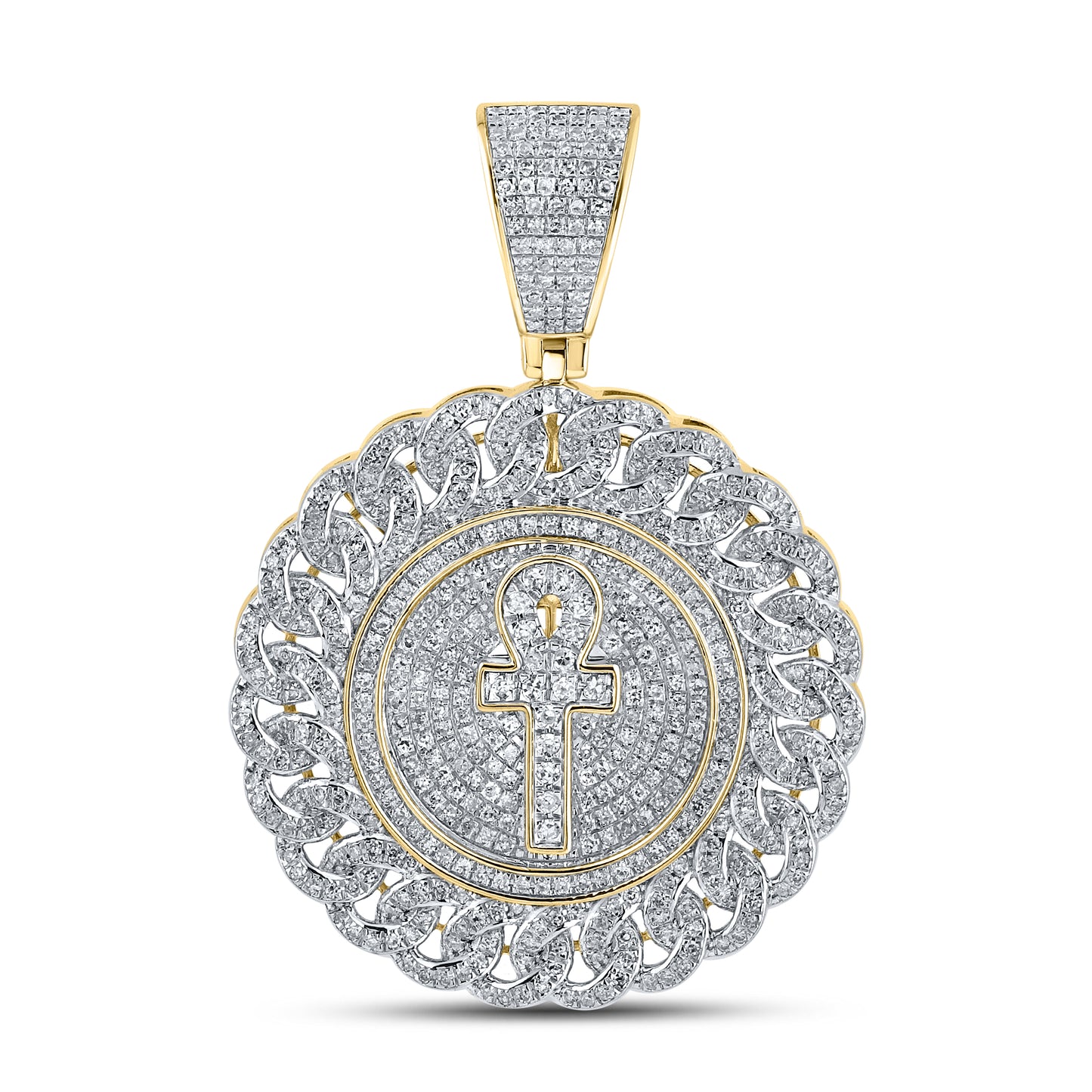 10kt yellow gold 1.34ctw Diamond Charm