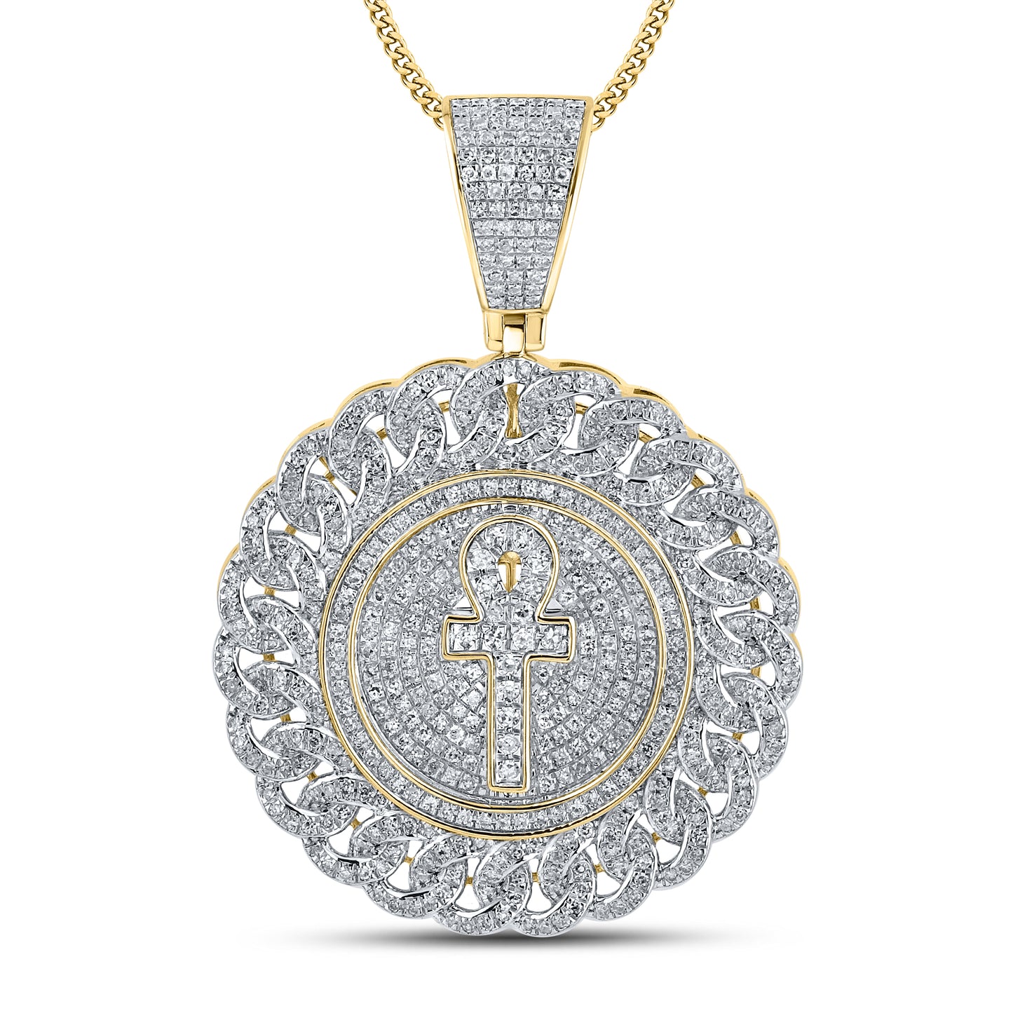 10kt yellow gold 1.34ctw Diamond Charm