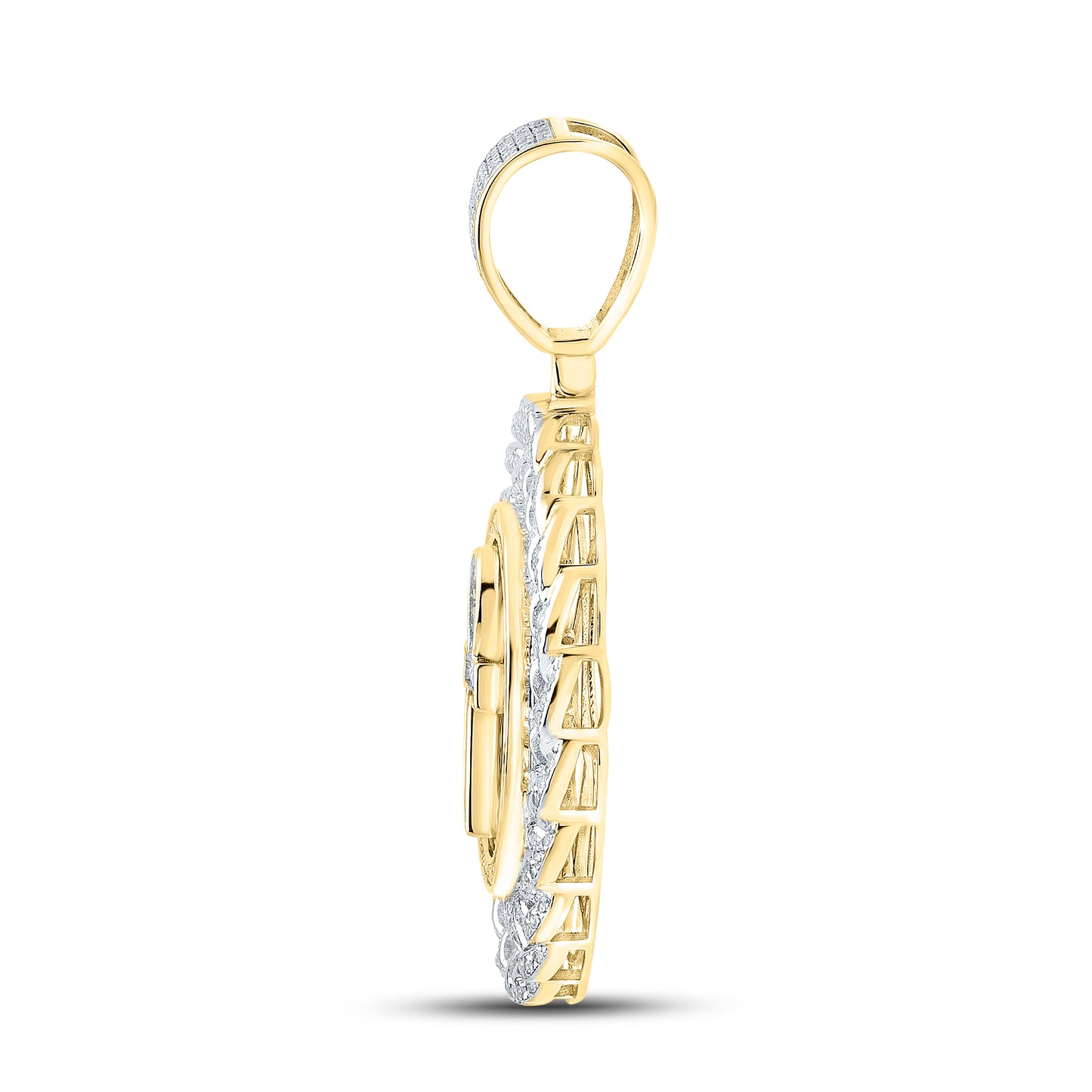 10kt yellow gold 1.34ctw Diamond Charm