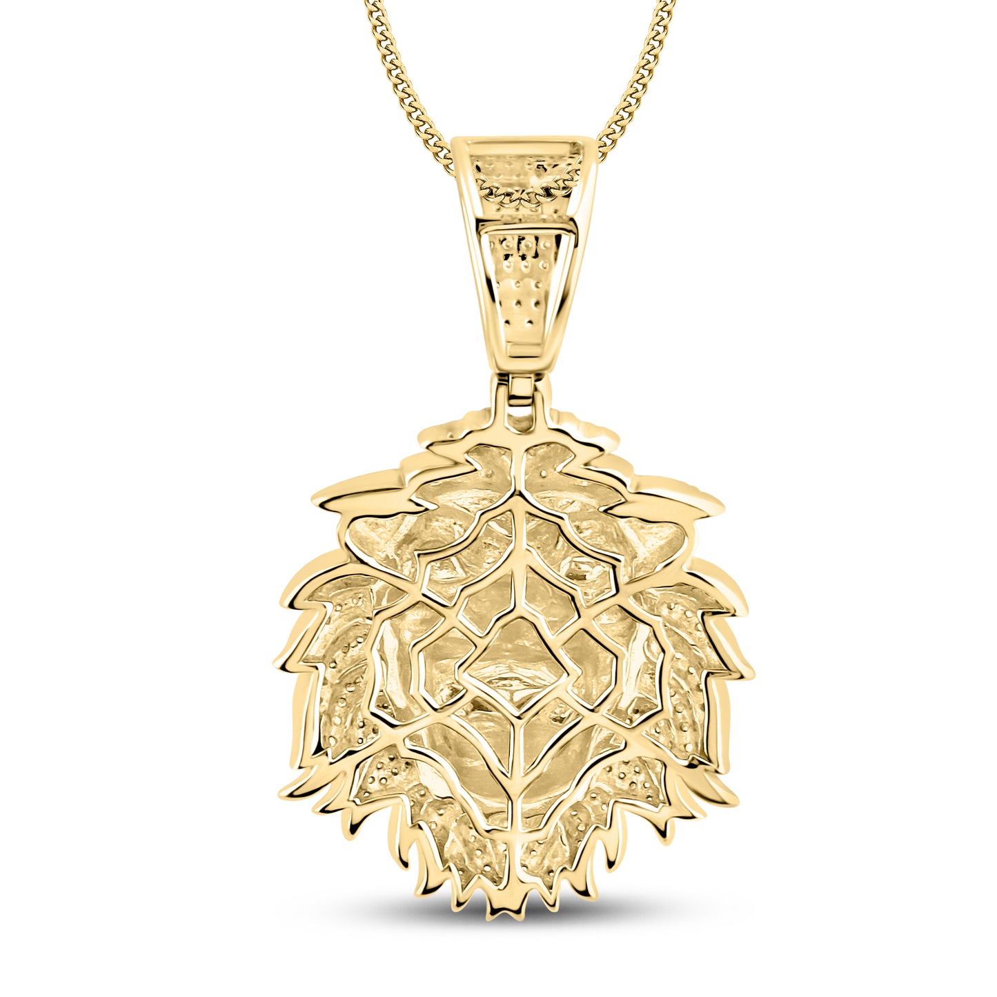 10kt Yellow Gold 0.59 CTW Lion Diamond Charm