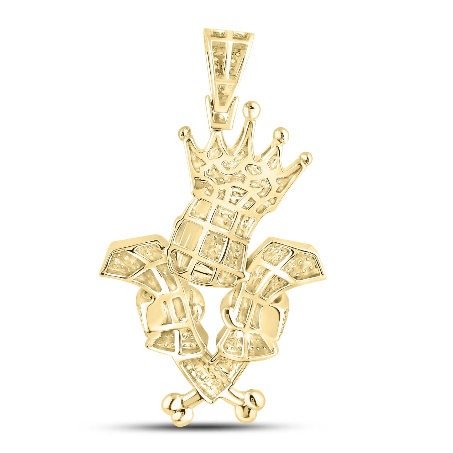 10kt yellow gold 0.69ctw Diamond Charm Pendant