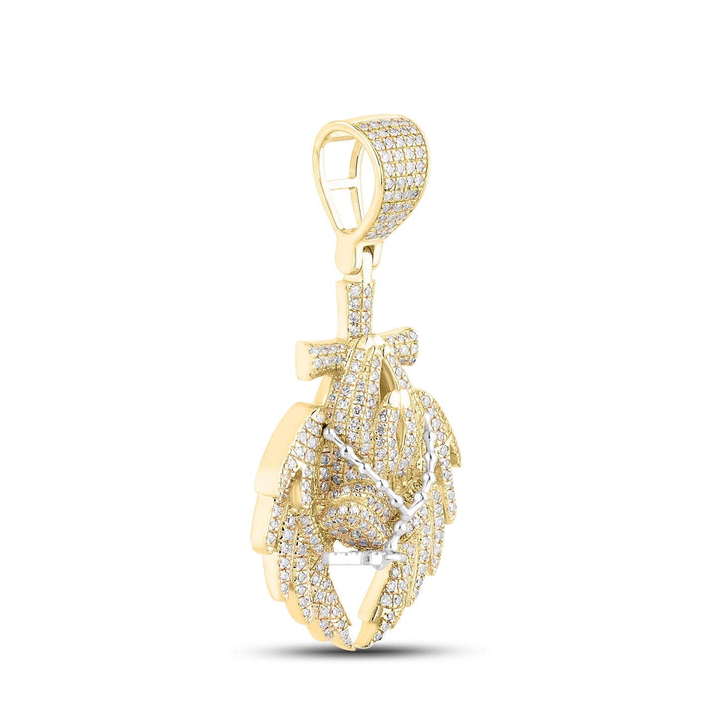 10kt Yellow Gold 0.90 CTW Diamond Charm