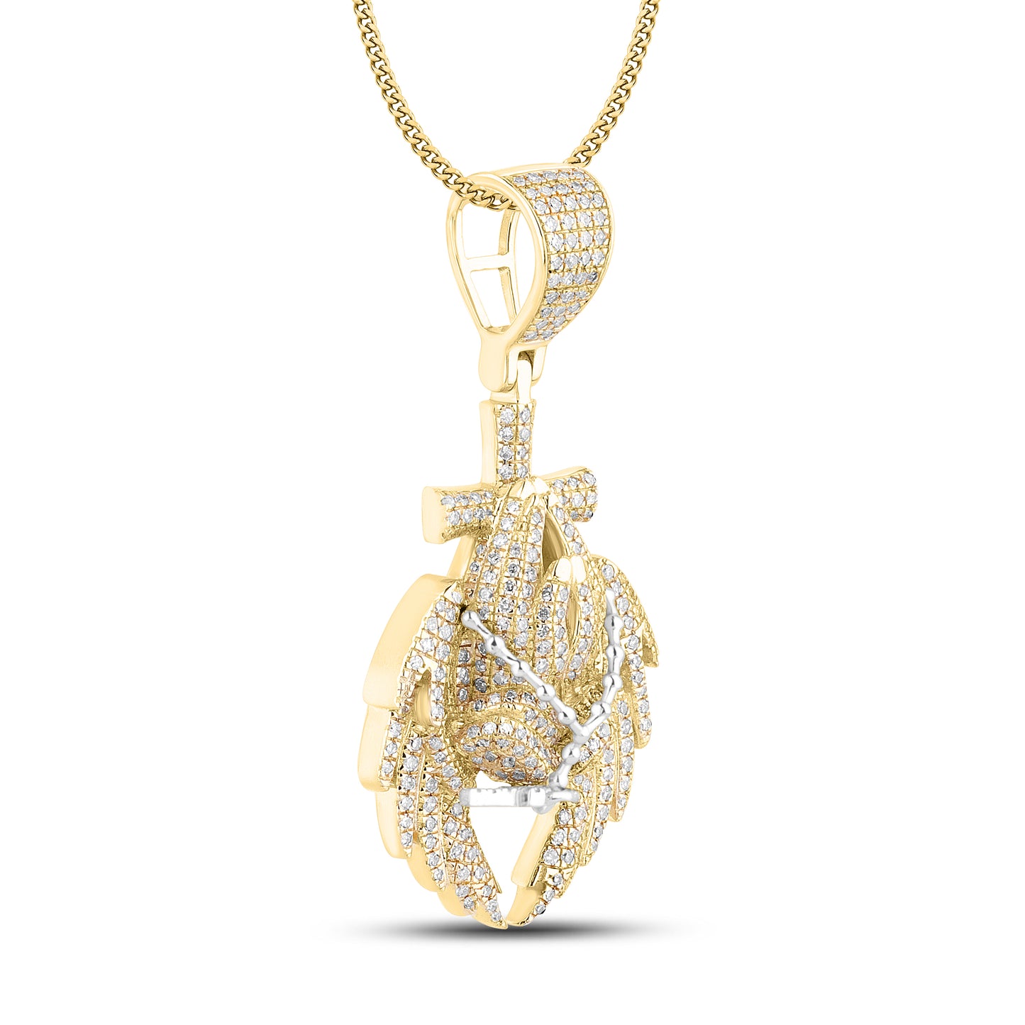 10kt Yellow Gold 0.90 CTW Diamond Charm