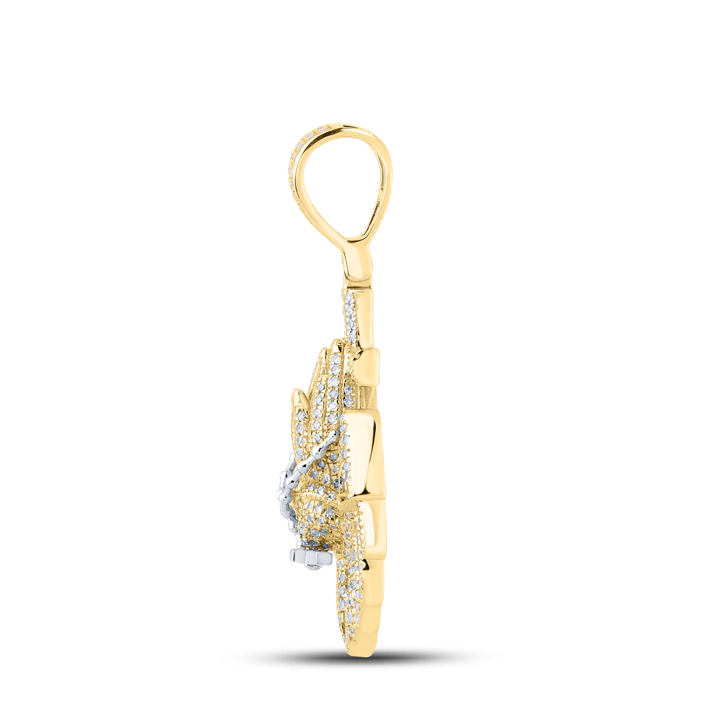 10kt Yellow Gold 0.90 CTW Diamond Charm