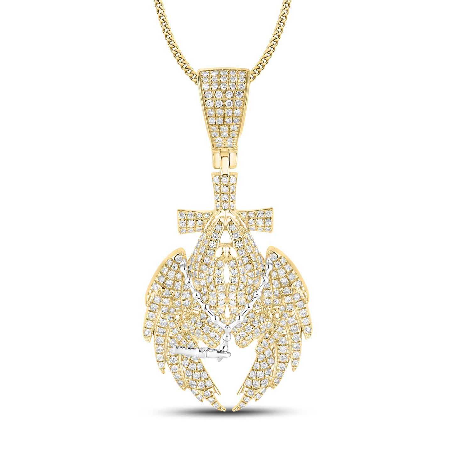 10kt Yellow Gold 0.90 CTW Diamond Charm