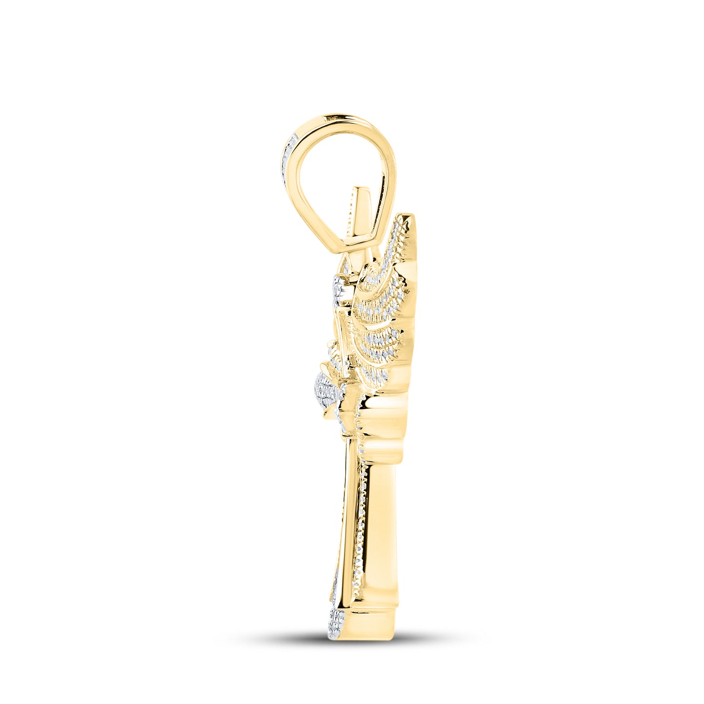 10kt Yellow Gold 0.79 CTW Diamond Charm
