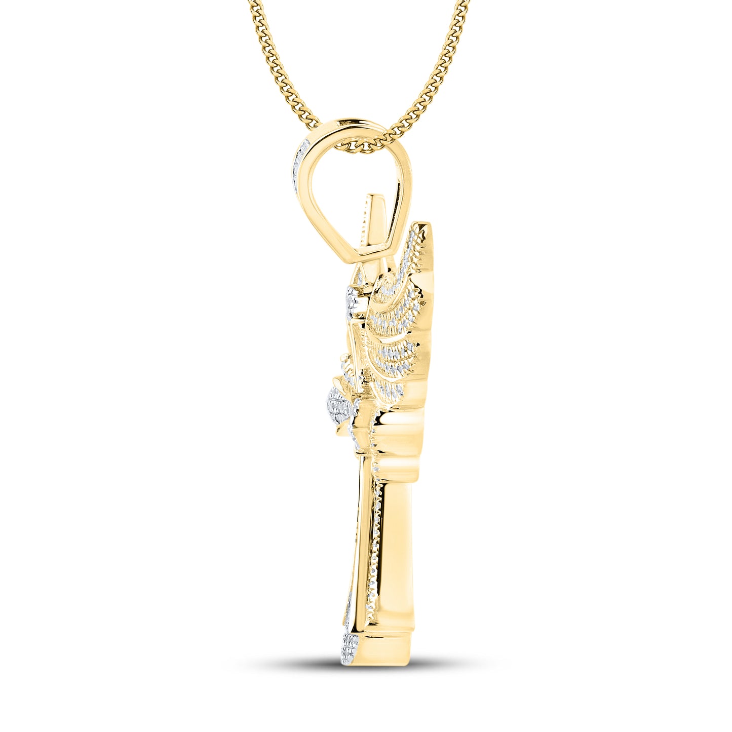 10kt Yellow Gold 0.79 CTW Diamond Charm