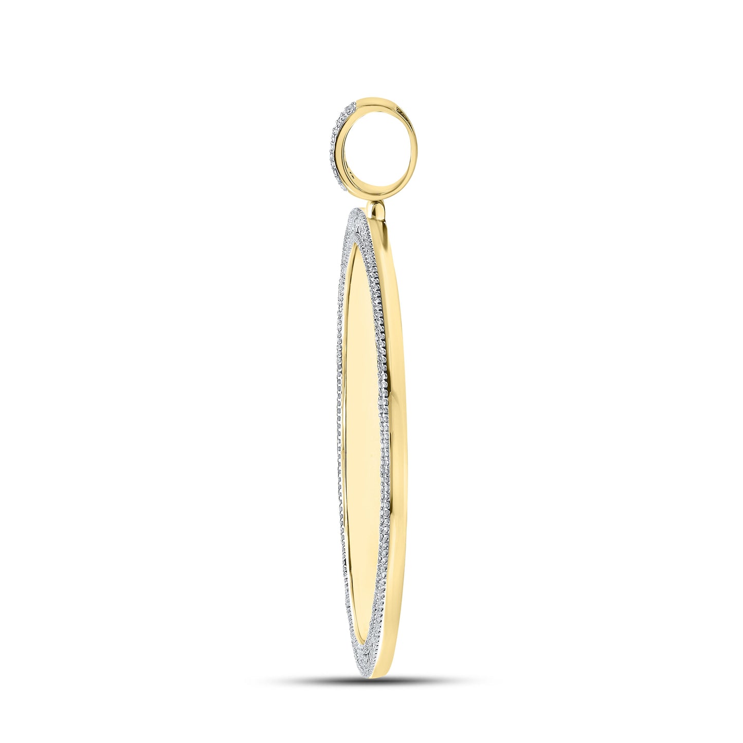 10kt yellow gold 1.25ctw Picture Diamond Charm