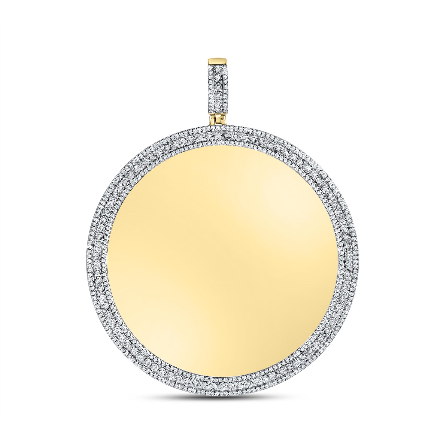 10kt yellow gold 1.25ctw Picture Diamond Charm