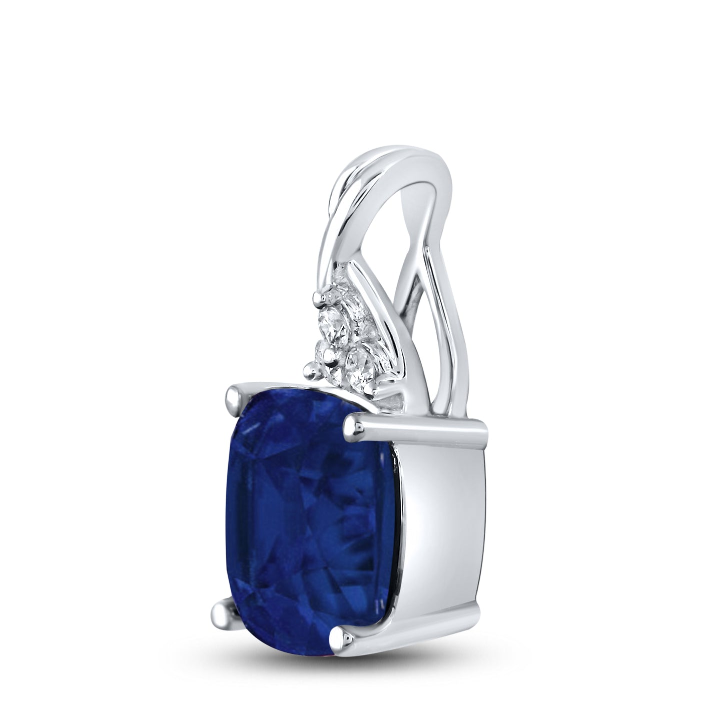 14kt White Gold 0.03 CTW Diamond Pendant With 14kt Chain