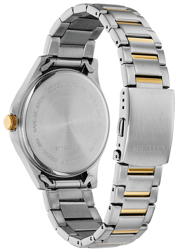 Citizen Quartz Mens Two Tone Stainless Steel Bracelet Watch Bf2005-54l