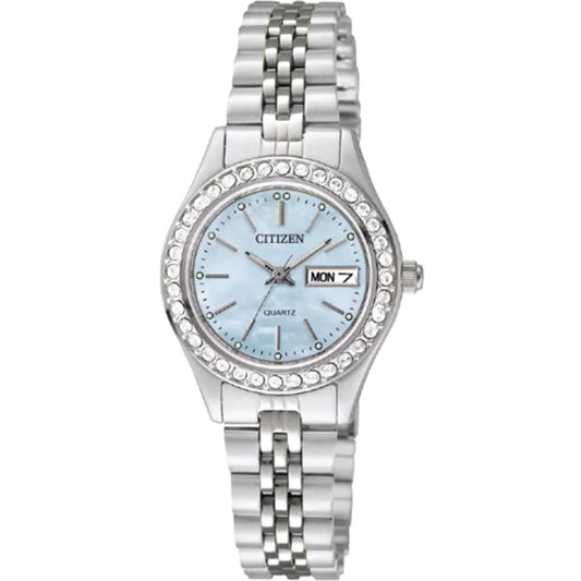 LAD QUARTZ WR SS BRAC BLUE