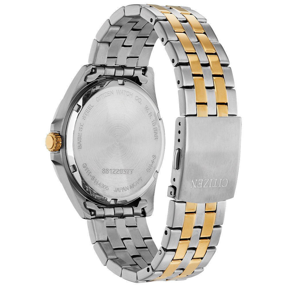 MEN QUARTZ WR100 SST BRAC BLUE