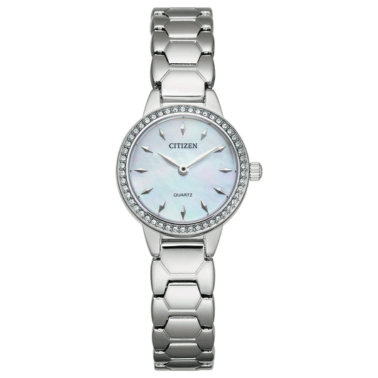 LAD QUARTZ WR SS BRAC WHTE