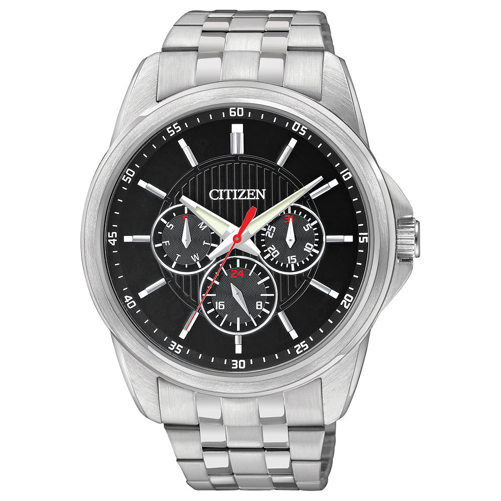 Citizen® Men's Black Dial Stainless Steel Watch AG8340-58E