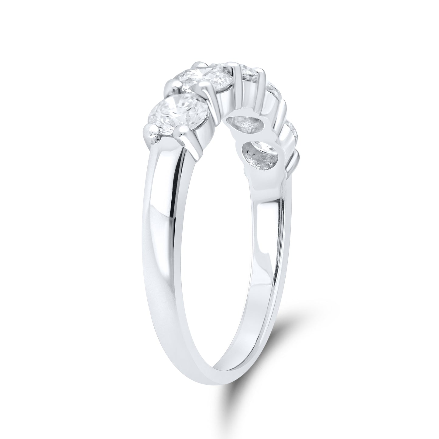 14kt White Gold 1.33 CTW Natural Diamond Band