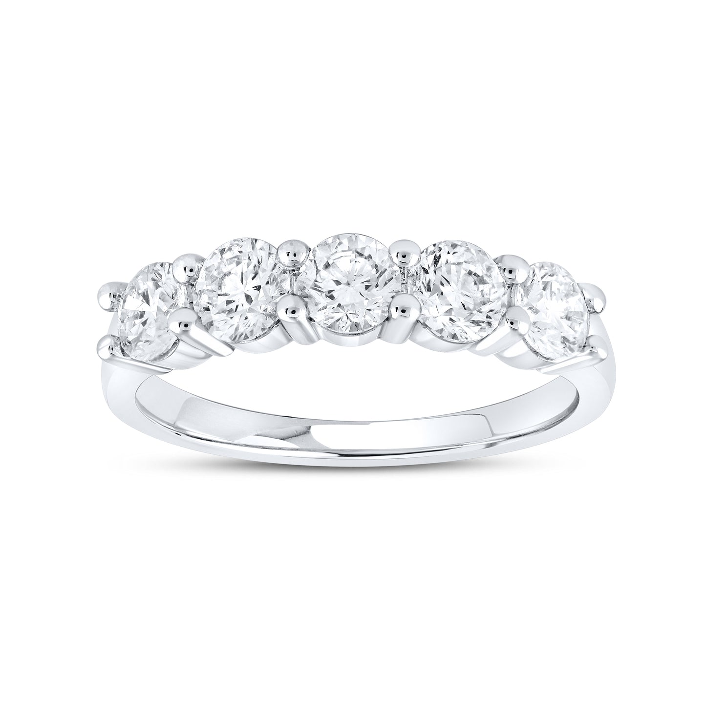 14kt White Gold 1.33 CTW Natural Diamond Band