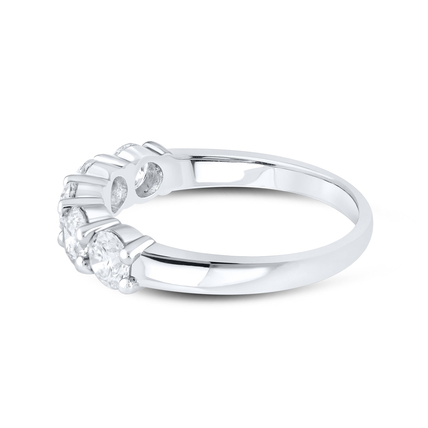 14kt White Gold 1.33 CTW Natural Diamond Band