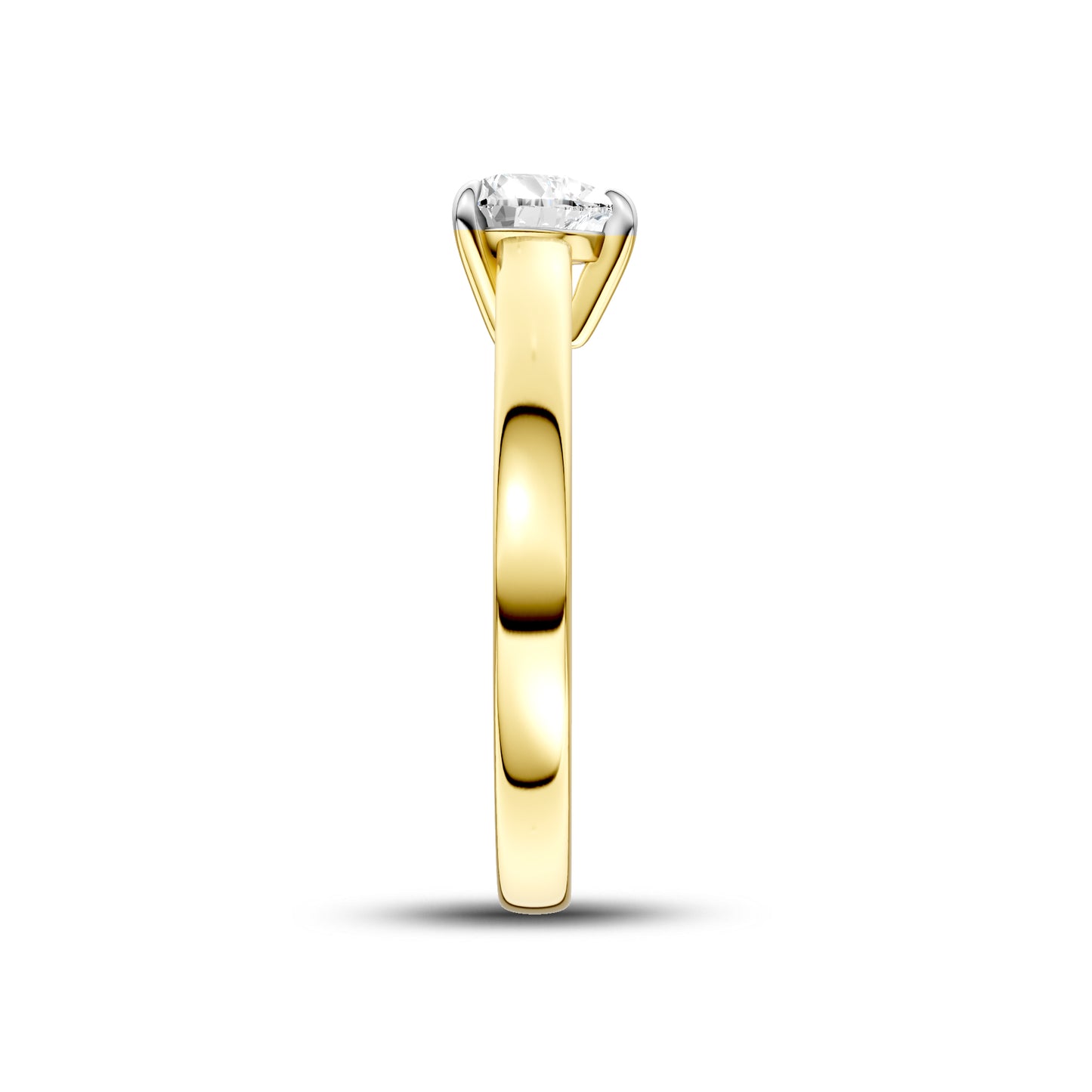 14kt Yellow Gold 0.50 CTW Heart Lab Diamond Ring