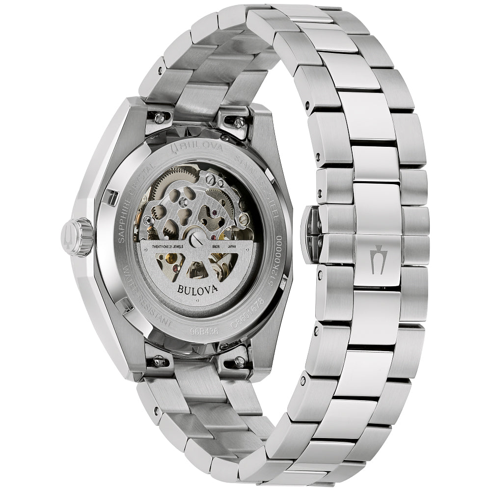 Men’s Bulova Dress Classic Surveyor Automatic Watch with Blue Dial