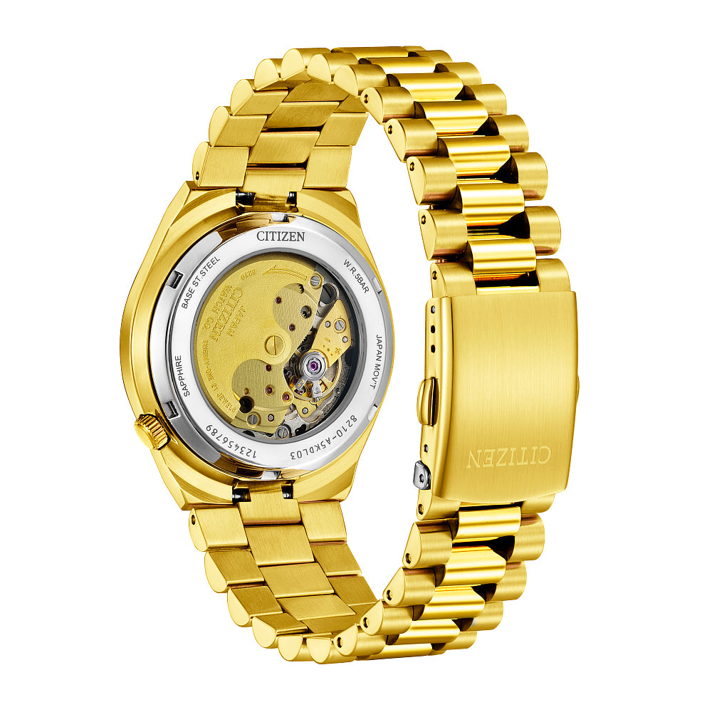 Citizen Tsuyosa Automatic Green Dial Yellow Gold-Tone Watch 40mm - NJ0152-51X