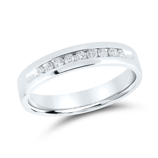 14kt White Gold 0.27 CTW Lab Diamond Men’s Ring