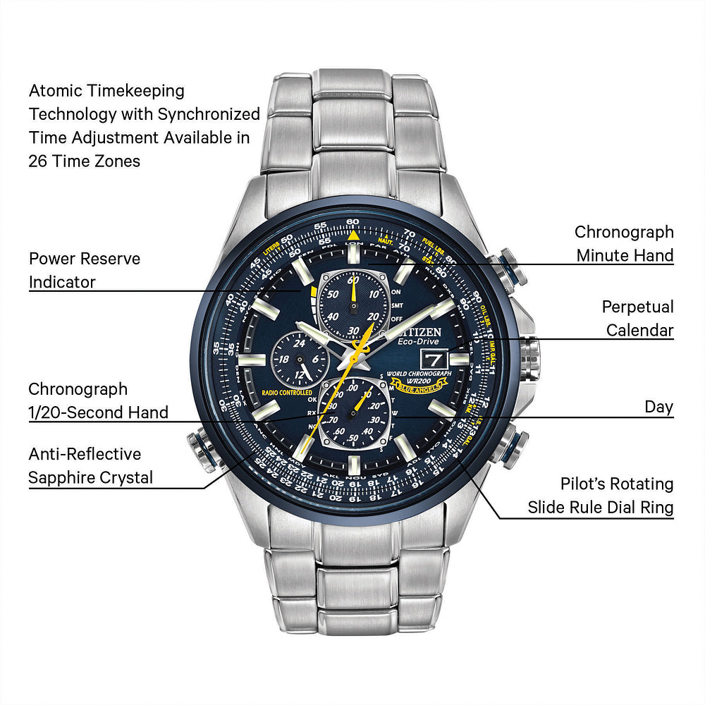 Citizen Eco-Drive World Chronograph A-T Watch
