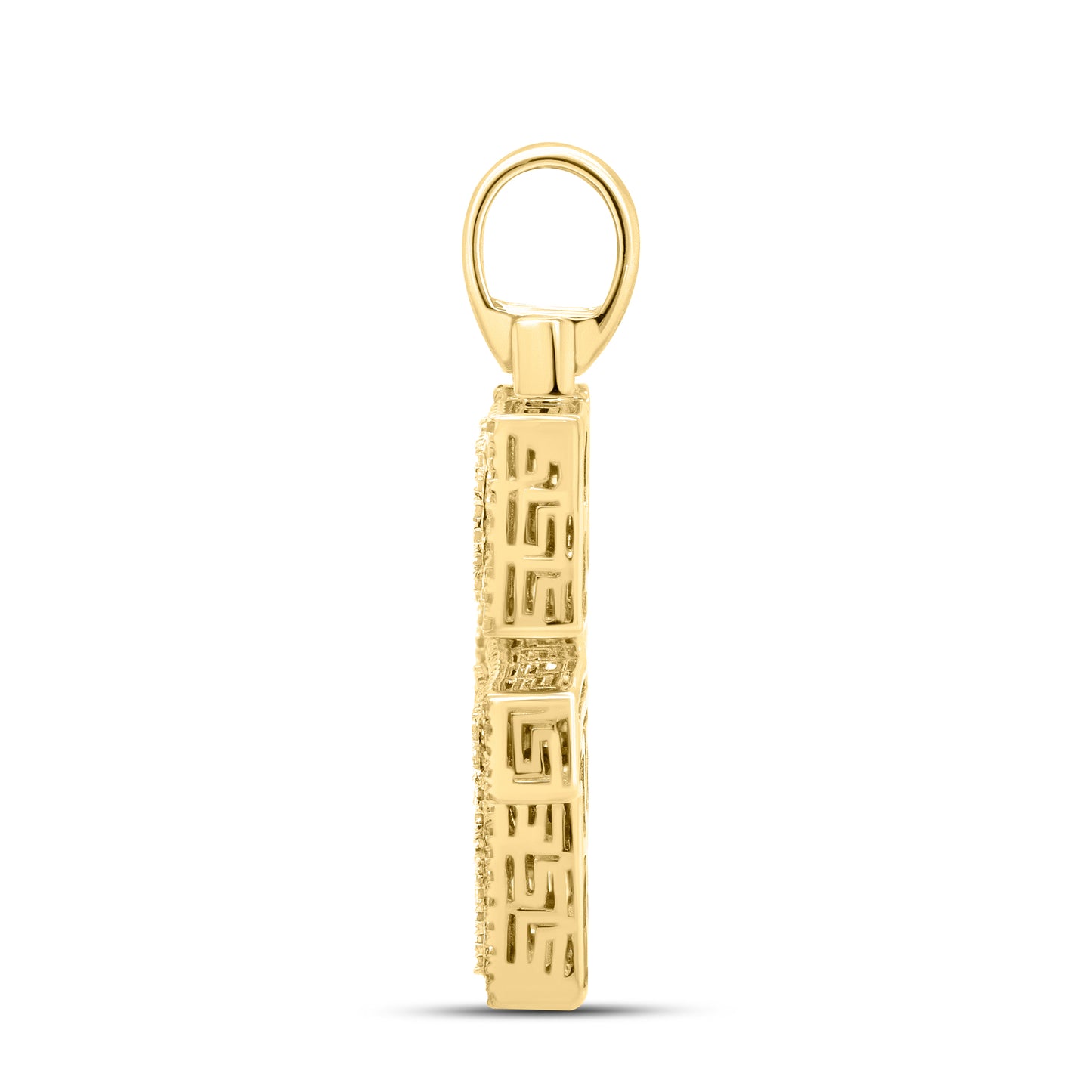 10kt Yellow Gold 0.75 CTW Diamond Initial G Charm
