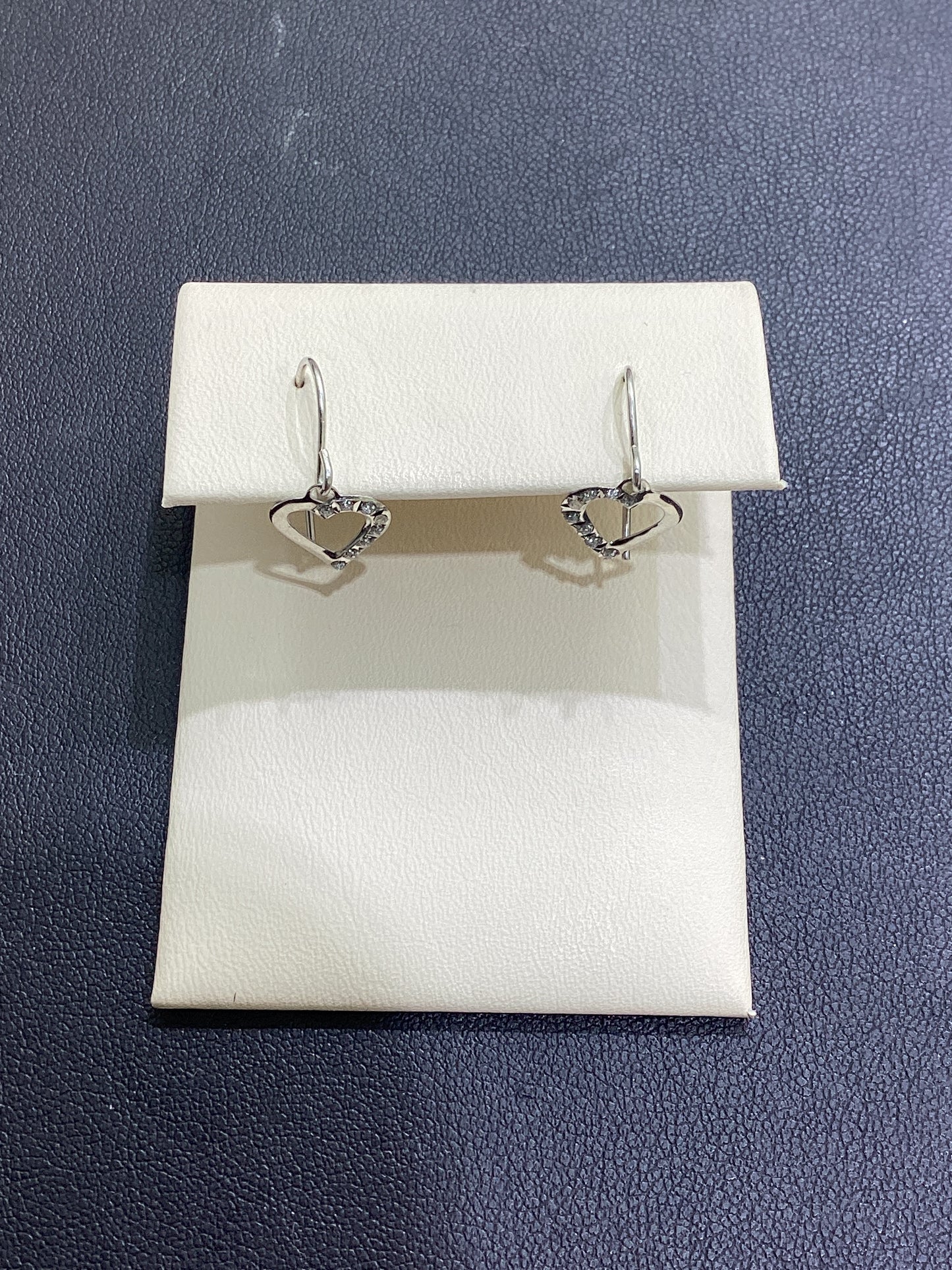 14kt White Gold 0.01 CTW Natural Diamond Hoops