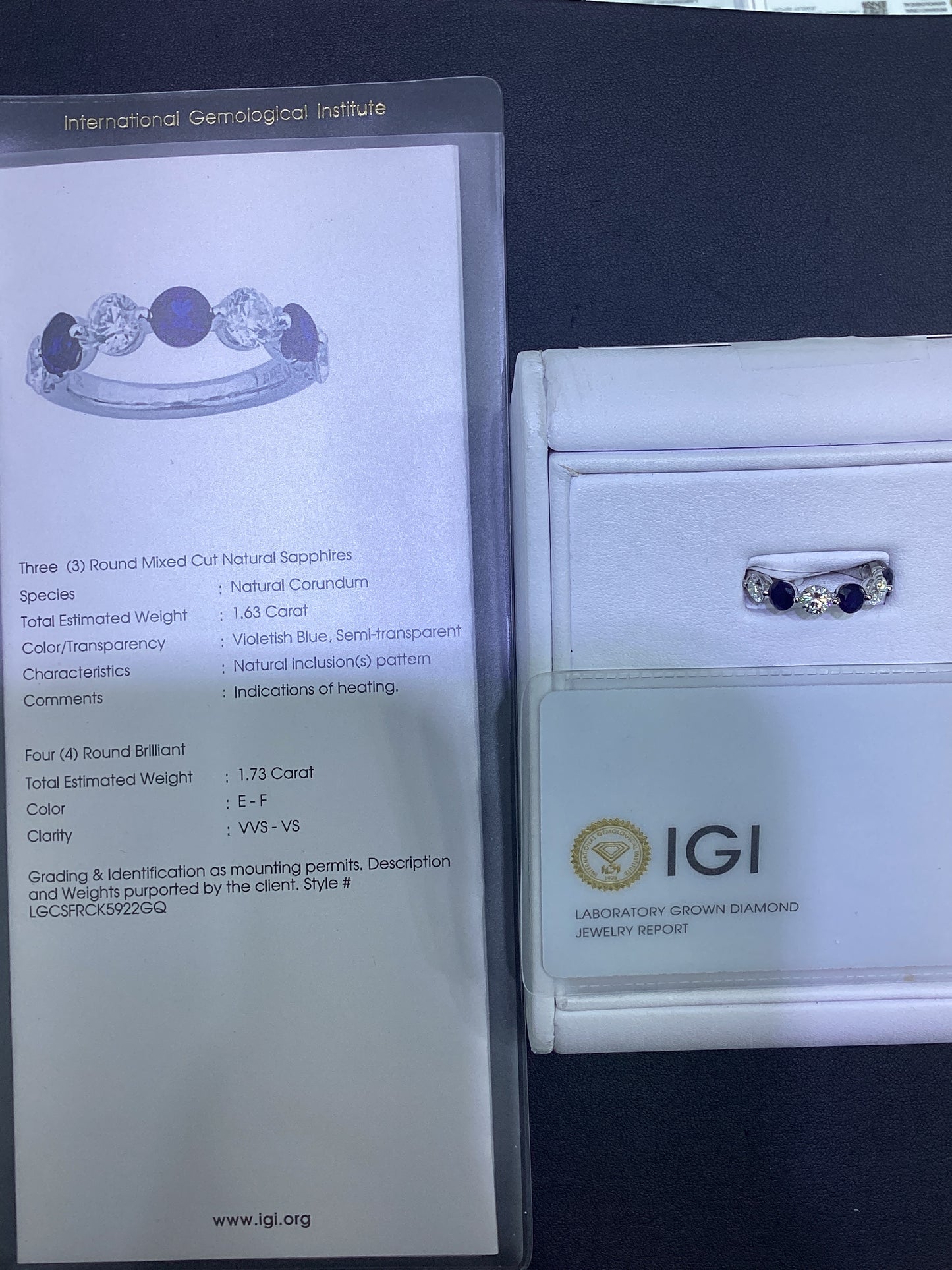 14kt White Gold 1.73 CTW Natural Diamond Ring