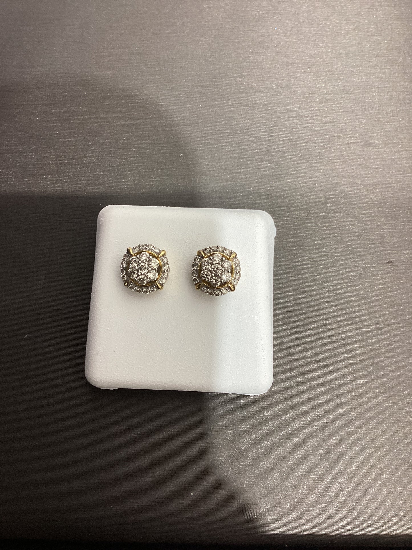 10kt Yellow Gold 0.50 CTW Natural Diamond Earrings