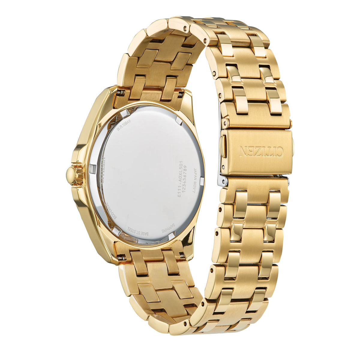 Men’s Citizen Eco-Drive® Classic Gold-Tone IP Watch with Champagne Dial