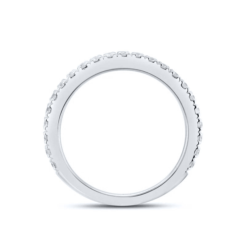 14kt White Gold 0.50 CTW Natural Diamond Band